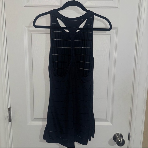 Athleta Black Striped Tank Top - Picture 3 of 3
